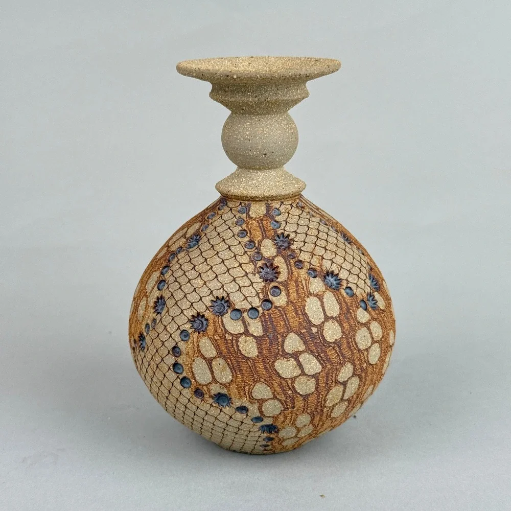 Don McWhorter‎ Studio Pottery Bud Vase Signed 1988 Art Pottery